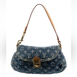 Louis Vuitton Denim Monogram Mini Pleaty